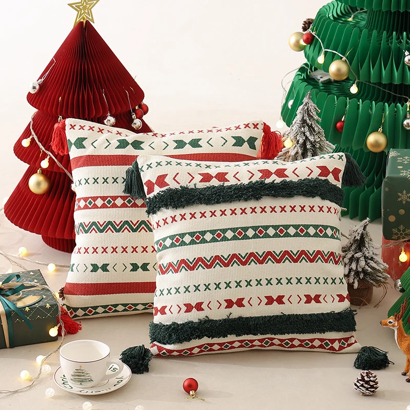 Weihnachtsbaum-Kuschelkissen