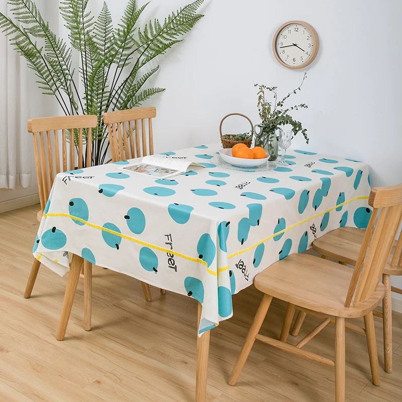 Wasserabweisende Tischdecke mit fruchtigem Zitrusprint und pflegeleichter Beschichtung
