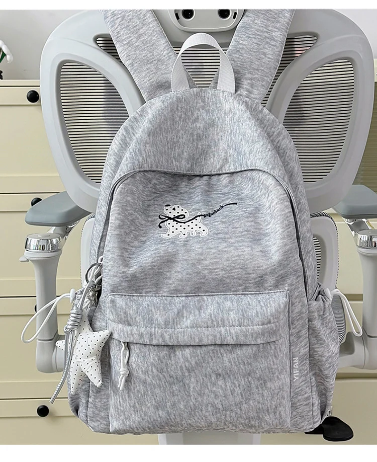 Bestickter lässiger Schulrucksack