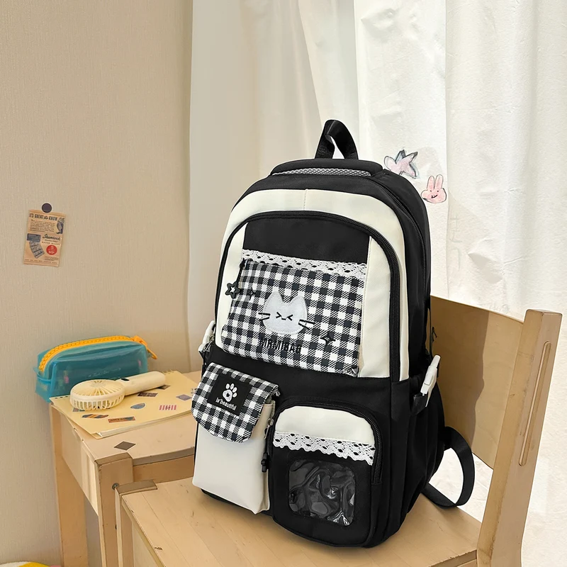 Niedlicher Charakter Design Schulrucksack mit mehreren Fächern