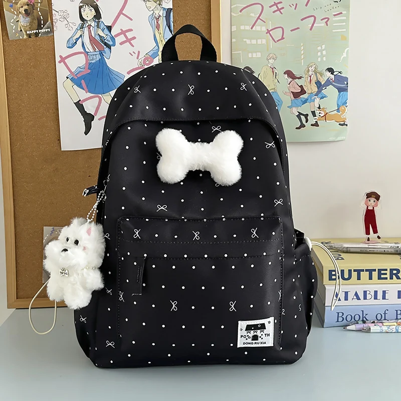 Niedlicher gemusterter leichter Schulrucksack