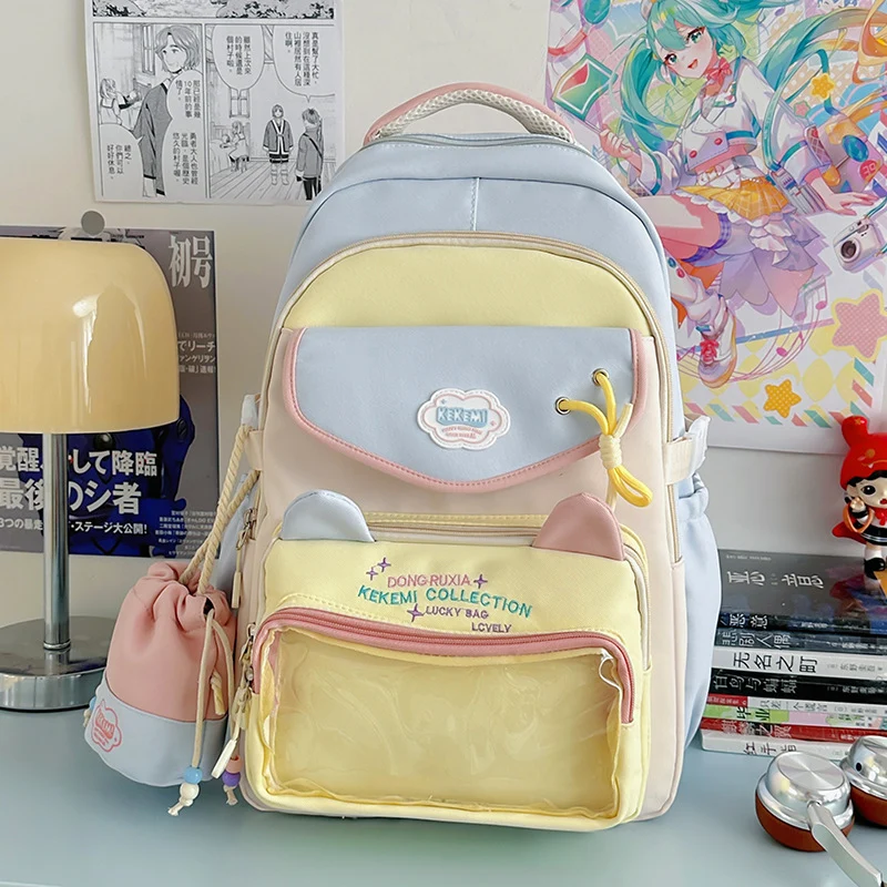 Niedlicher Schulrucksack mit Katzenohren