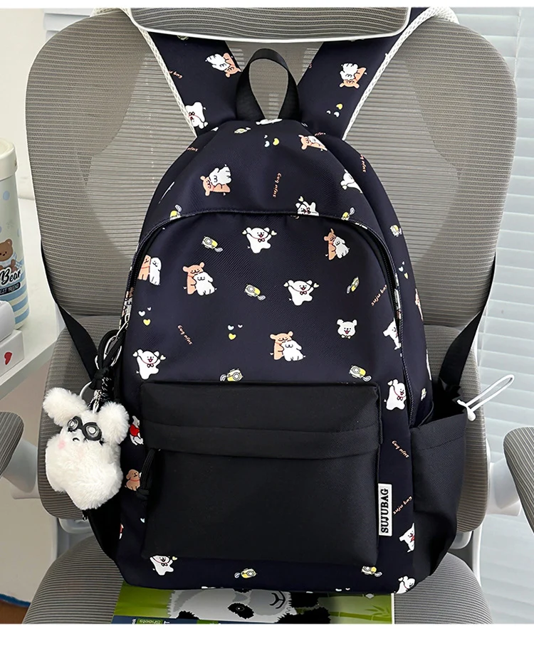 Niedlicher Schulrucksack im Cartoon-Stil