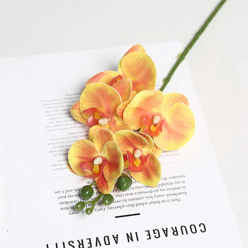 Realistische Orchideenblütenstängel