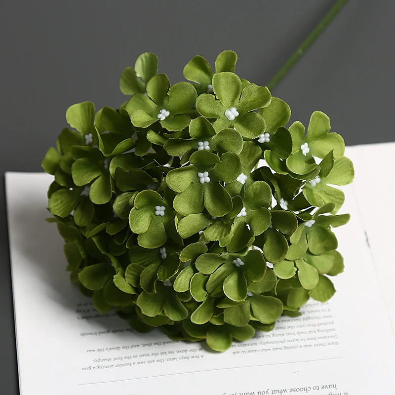 Realistische Florale Hortensienstiel