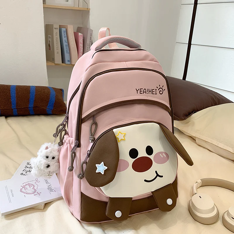 Schneller Schulrucksack im Cartoon-Hund-Design