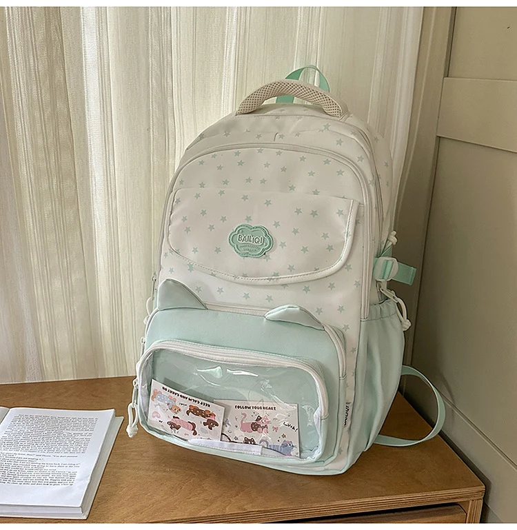 Niedlicher Schulrucksack mit Cartoon-Charakter