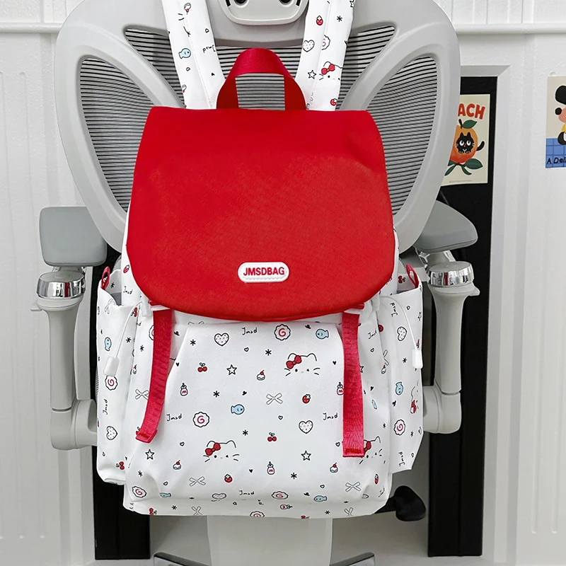 Niedlicher Schulrucksack mit Charakter-Print