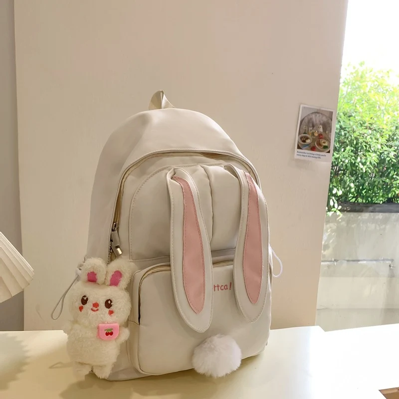 Süße Schultasche im Hasenohr-Design