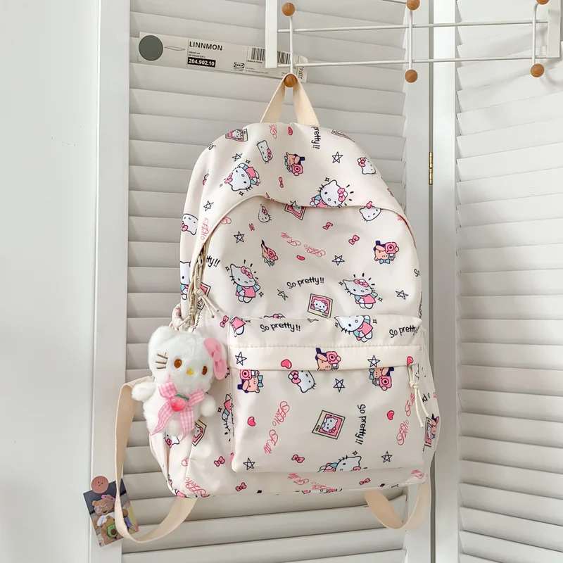 Niedlicher Schulrucksack mit Charakter-Print