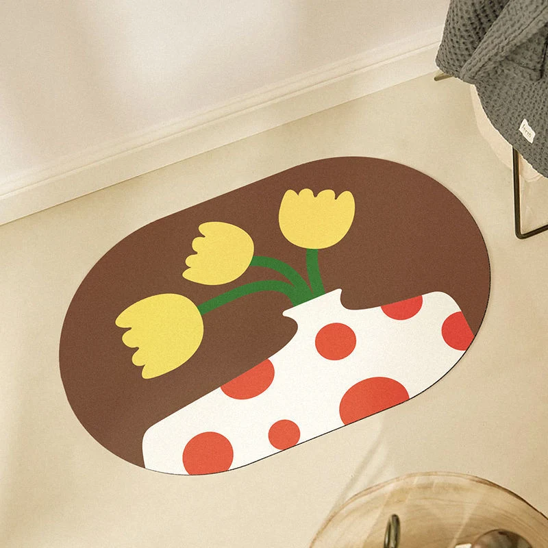 Florale dekorative Teppichmatte für die Wohnkultur