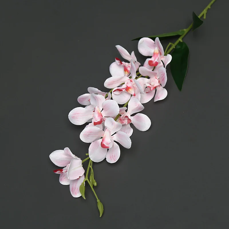 Elegante Faux-Orchideenstängel für die Heimdekoration