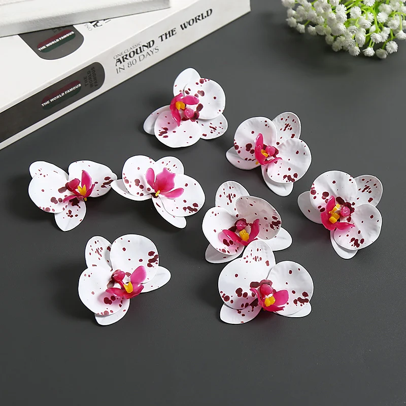 Künstliche Orchideenblütenakzente für die Wohnkultur