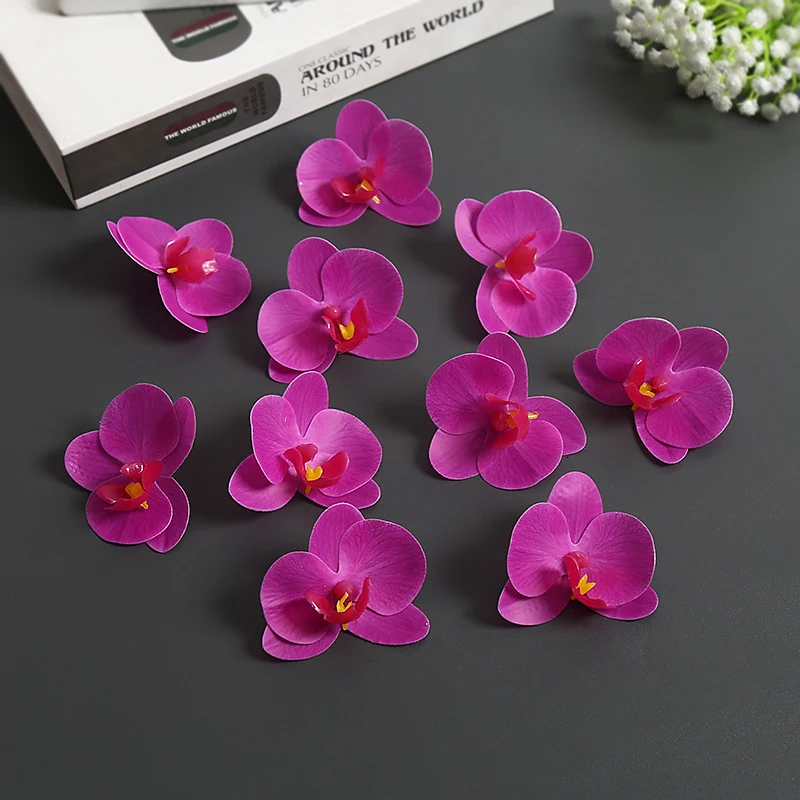 Künstliche Orchideenblütenakzente für die Wohnkultur