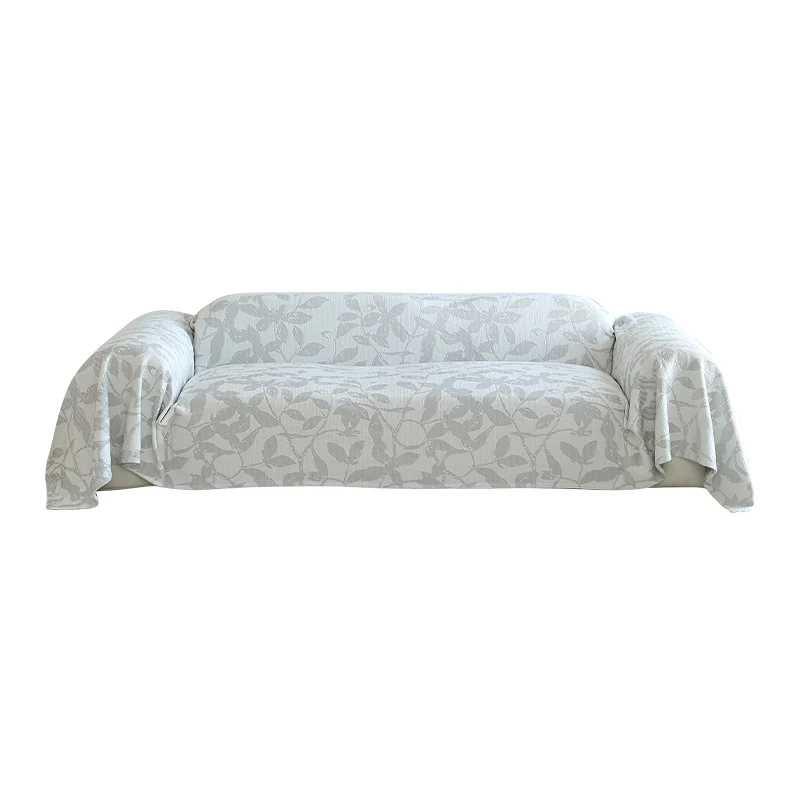 Großzügiger Sofabezug für 3‑Sitzer mit floraler Jacquard-Struktur