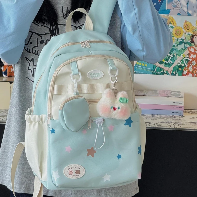 Schulrucksack mit verträumtem Sternenmuster