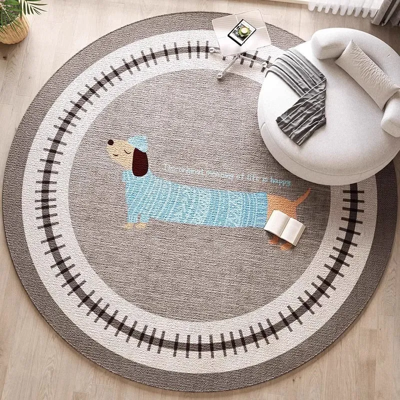Dekorativer hundethemed Bereichsteppich für die Wohnkultur