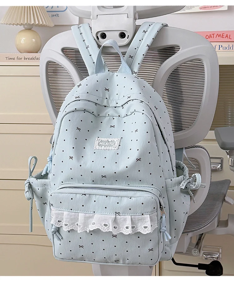 Charmanter Designer-Schulrucksack mit Tupfen