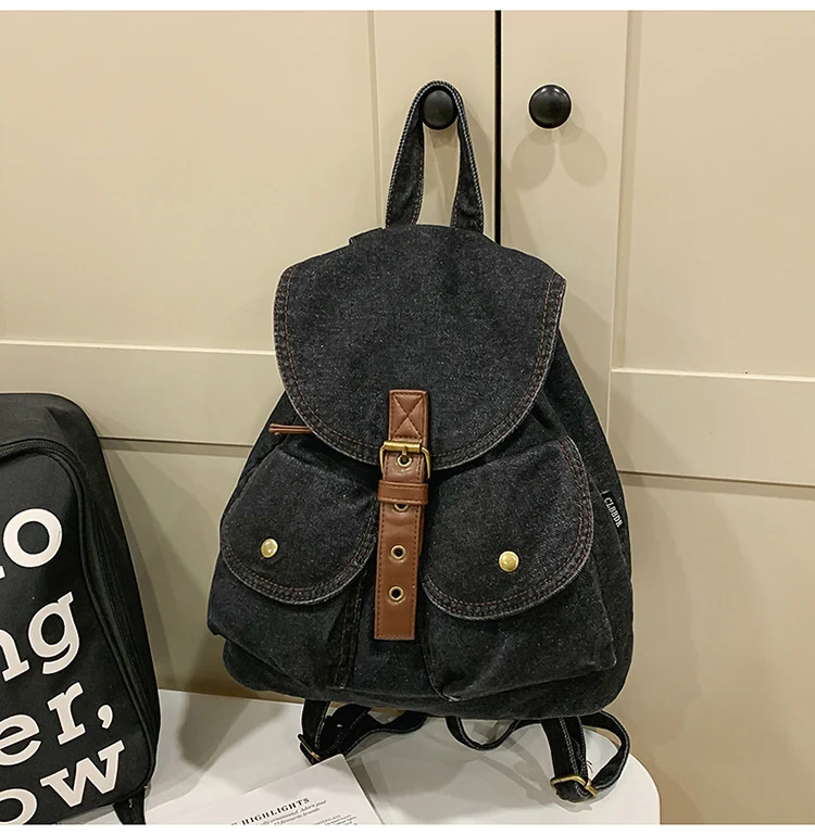 Klassischer Jeans-Schulrucksack