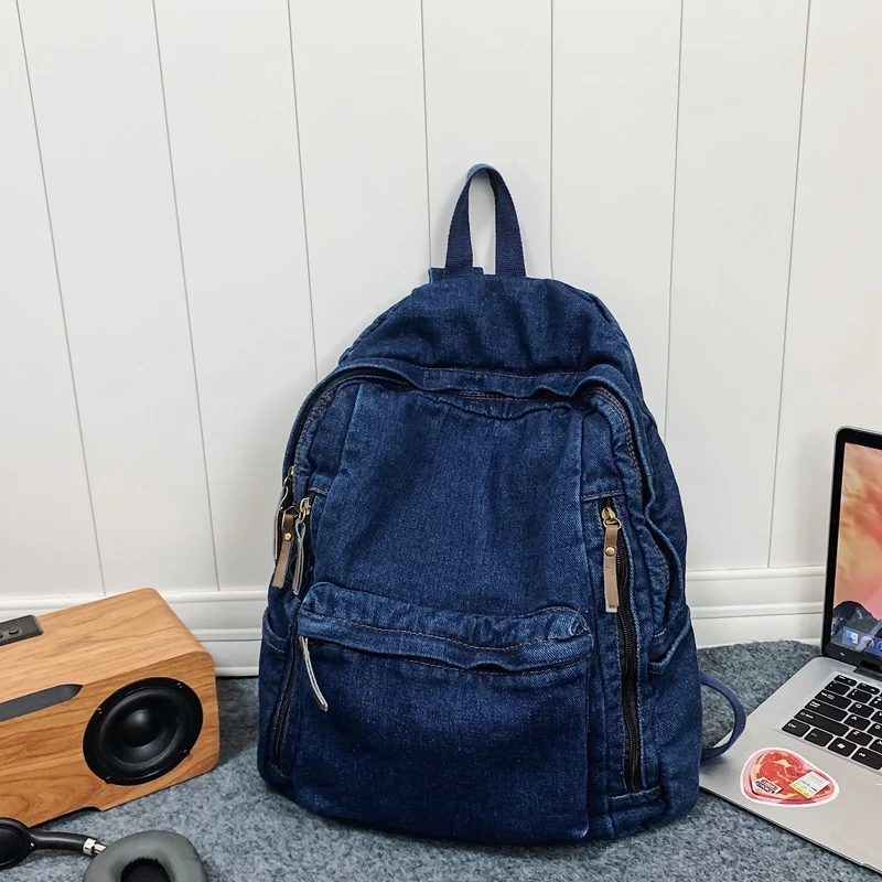 Klassischer Jeans-Schulrucksack