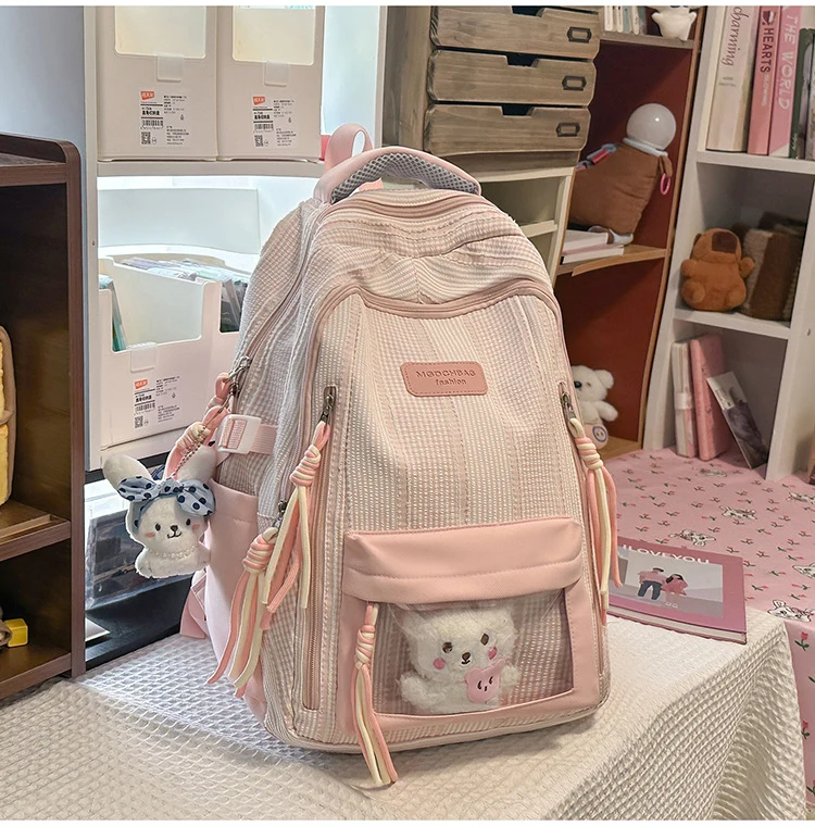 Schulrucksack mit mehreren Fächern und Charaktermotiv