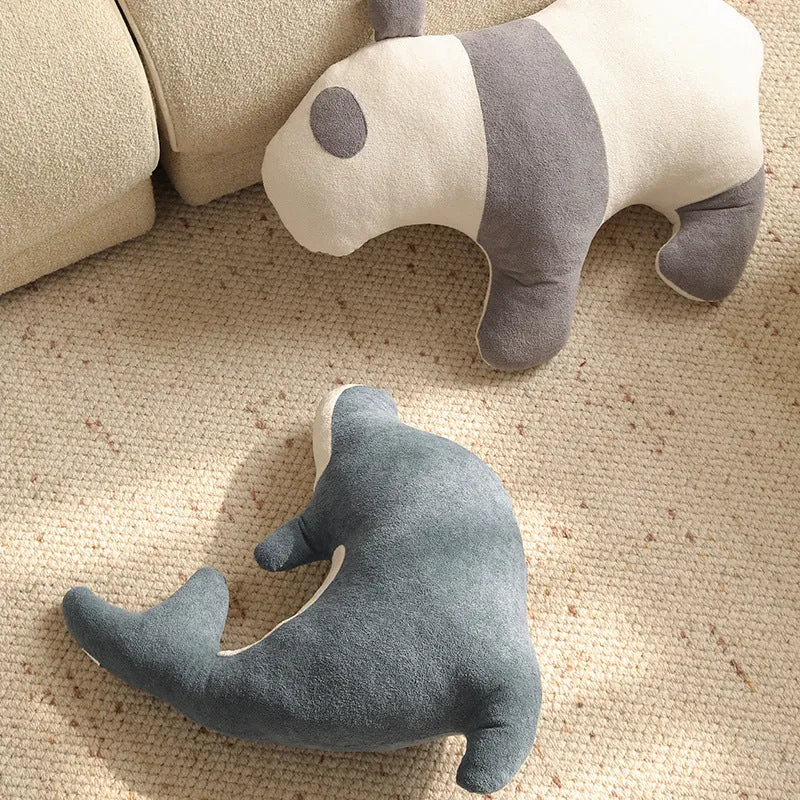 Verspieltes Delfin-Kuschelkissen mit ergonomischer Nacken- und Armmulde