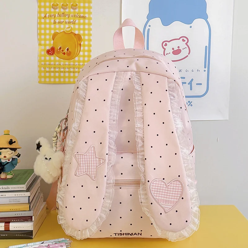 Niedlicher Schulrucksack mit Hasenohren