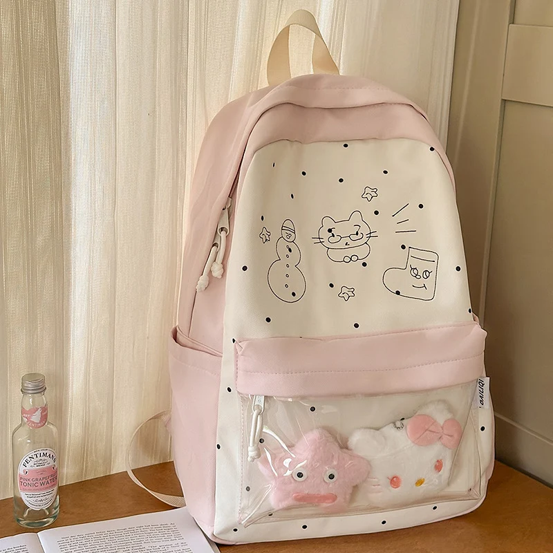 Lässiger Schulrucksack mit Charakter-Design