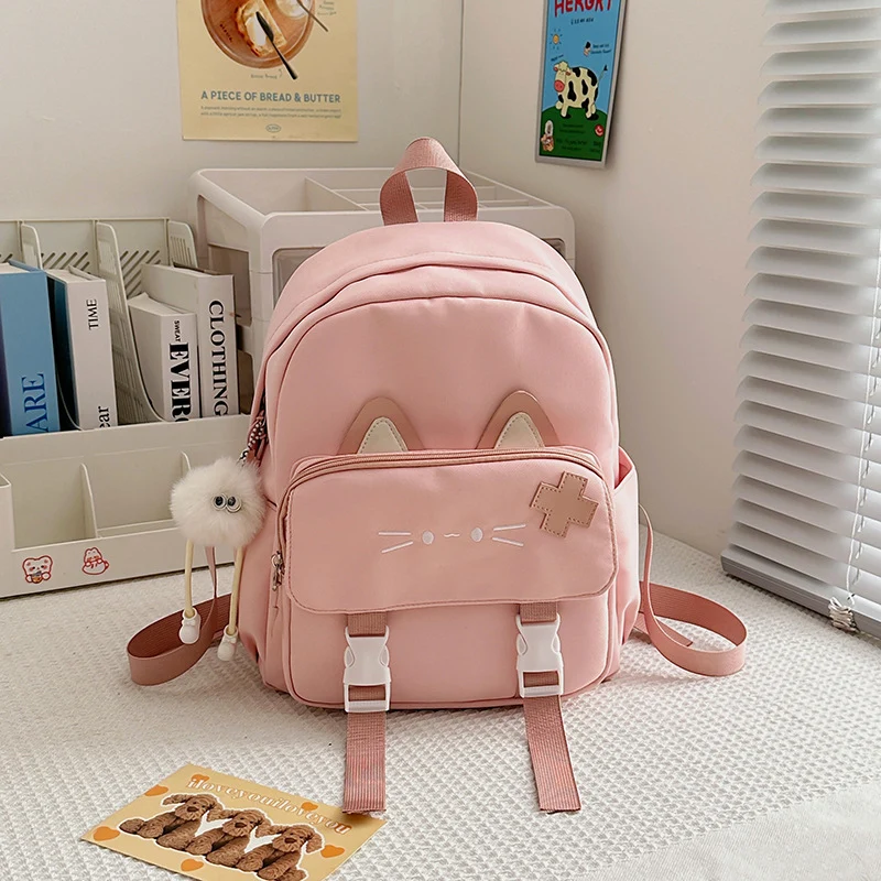 Schulrucksack mit süßem Katzenohr-Design