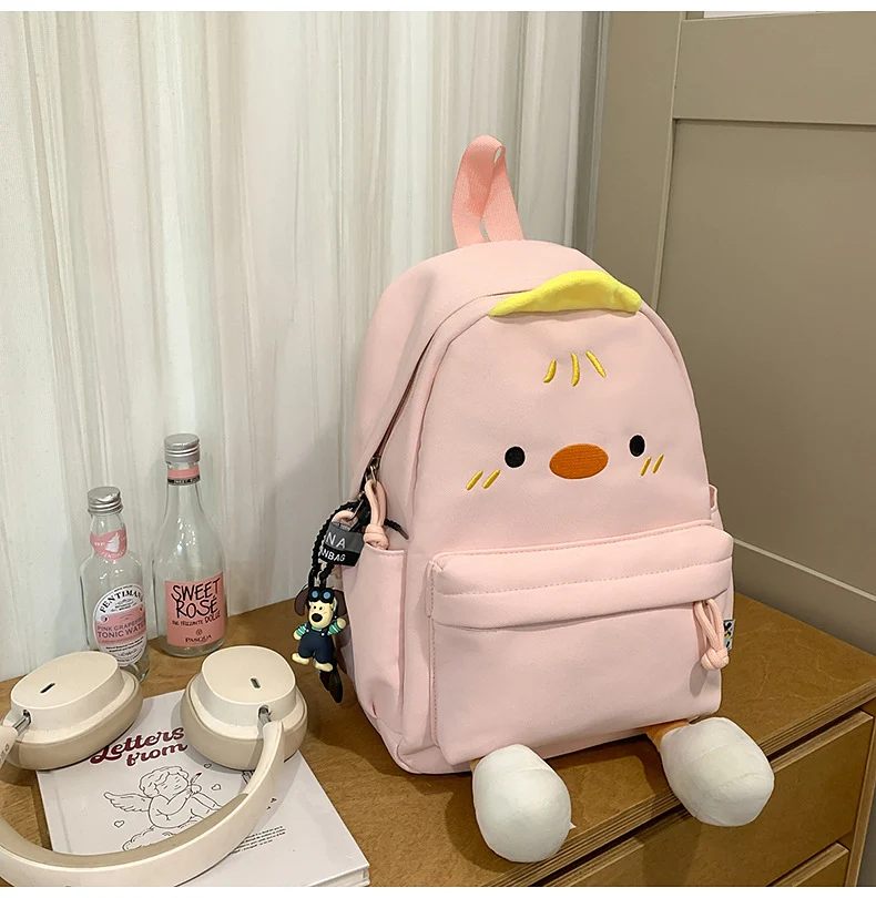Unvergesslicher Schulrucksack mit Cartoon-Charakter