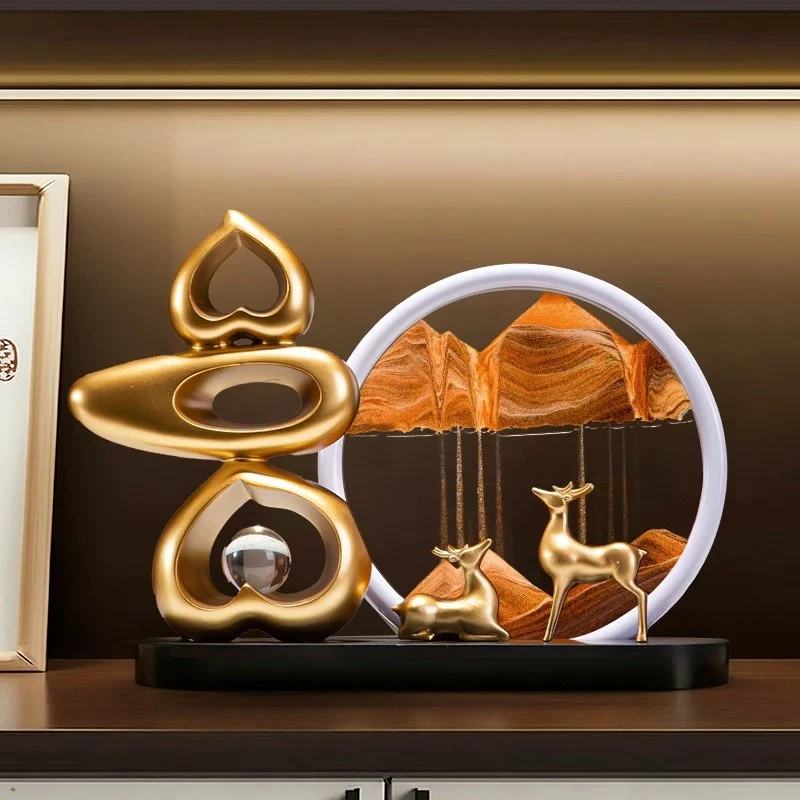 Moderne abstrakte Sandkunstskulptur