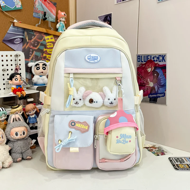 Lässiger Schulrucksack mit vielen Taschen