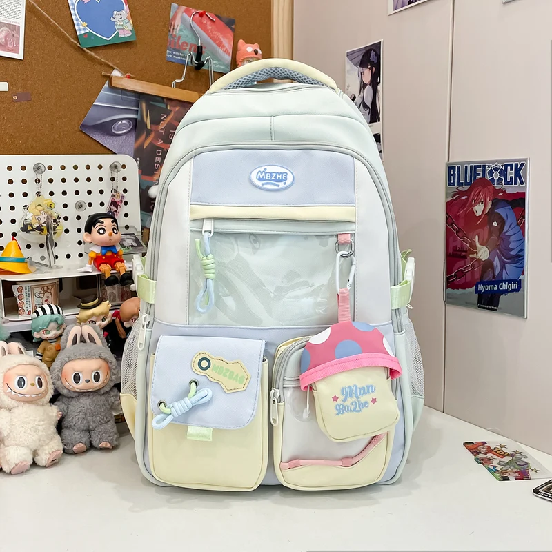Lässiger Schulrucksack mit vielen Taschen