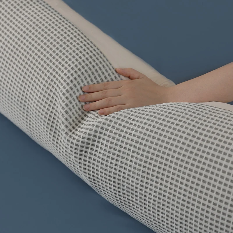 Ergonomisches Seitenschläfer- und Lendenstützkissen mit atmungsaktivem Waffelbezug