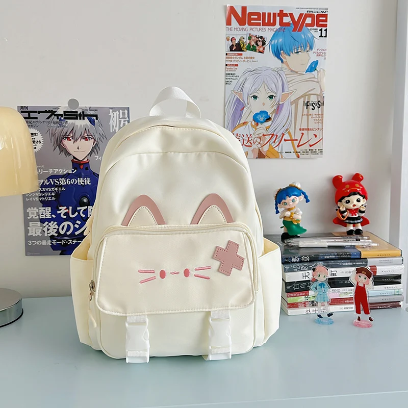 Niedlicher Schulrucksack mit Katzenohren