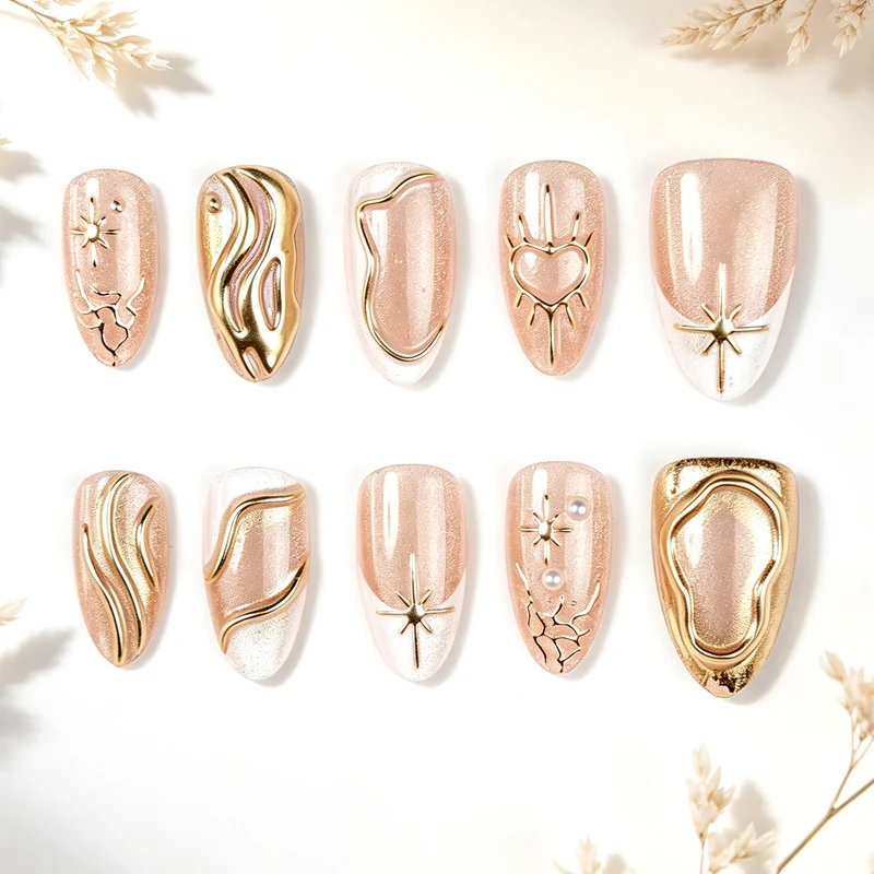 Elegante Art Deco Nagelspitzen