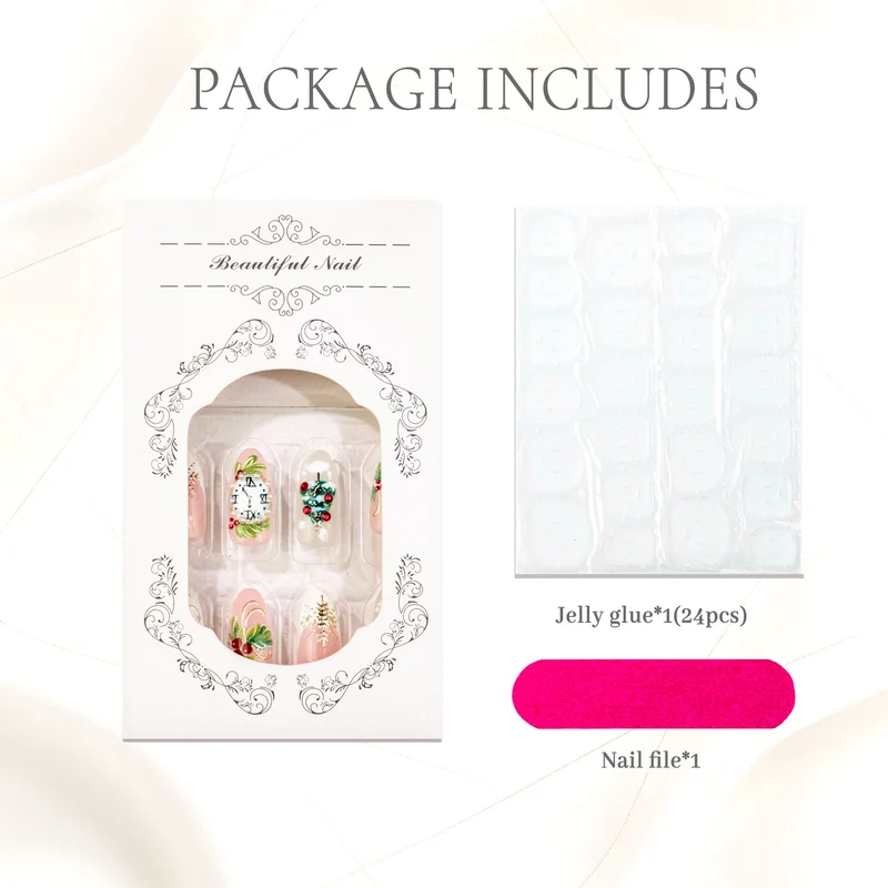 Dekorative saisonale Press-On Nail Art