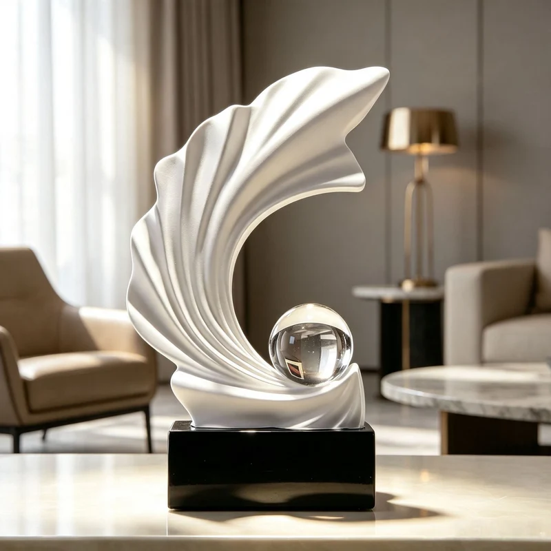 Künstlerische dekorative Skulptur für die Innenausstellung