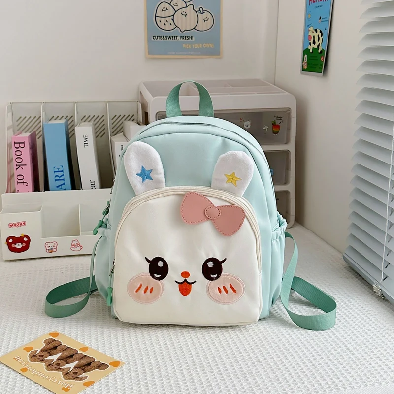 Niedlicher Mädchen-Mini-Schulranzen mit Hasen-Motiv