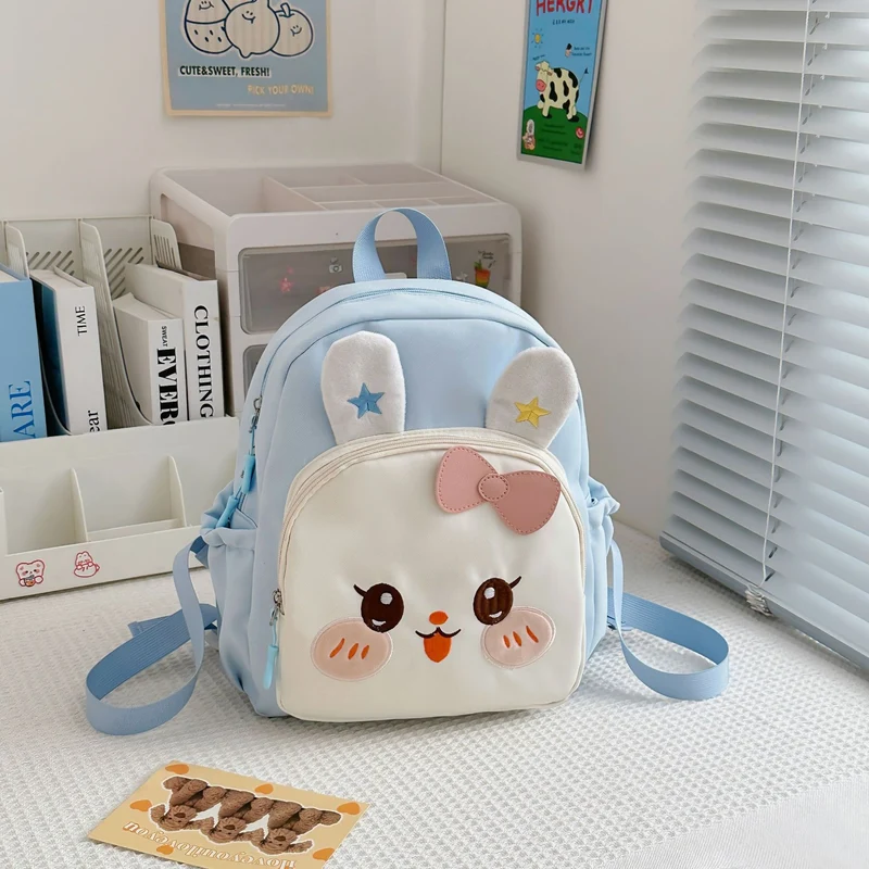 Niedlicher Mädchen-Mini-Schulranzen mit Hasen-Motiv