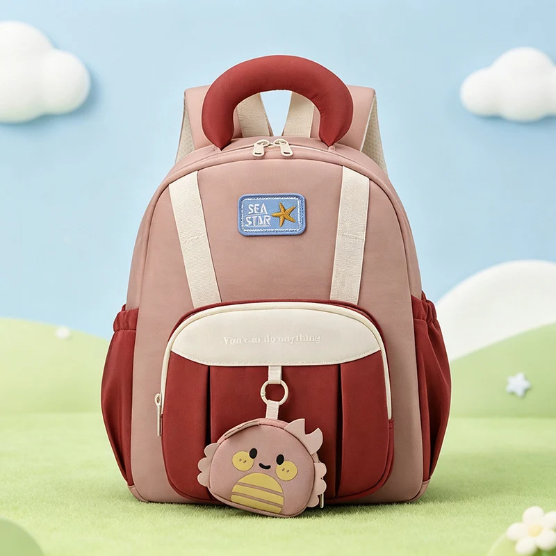 Verspielter Schulrucksack für Kinder mit Charakter-Design