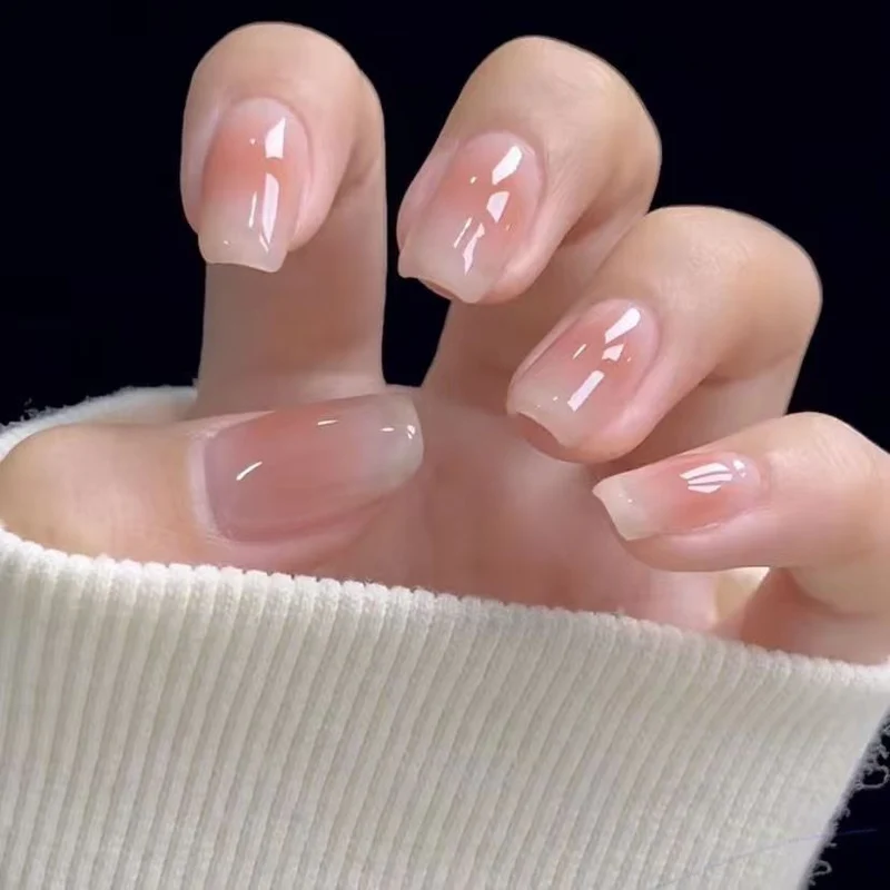Ombre Stiletto Druck-Nägel
