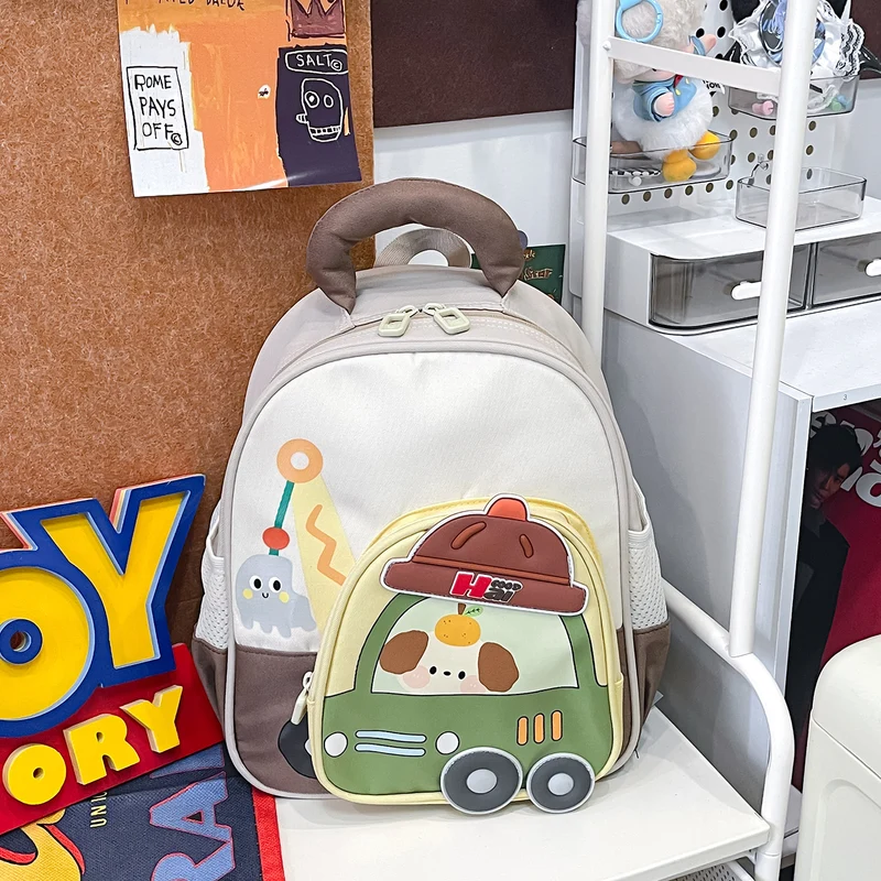 Kinder-Mini-Schultasche mit verspieltem Fahrzeug-Design