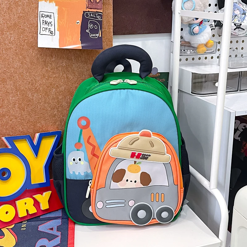 Kinder-Mini-Schultasche mit verspieltem Fahrzeug-Design