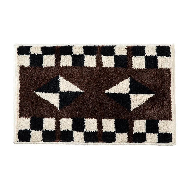 Rutschfeste Badmatte mit geometrischem Ethno-Muster
