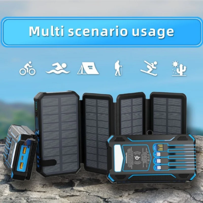 Solarbetriebene Powerbank mit Schnellladefunktion von Skanto