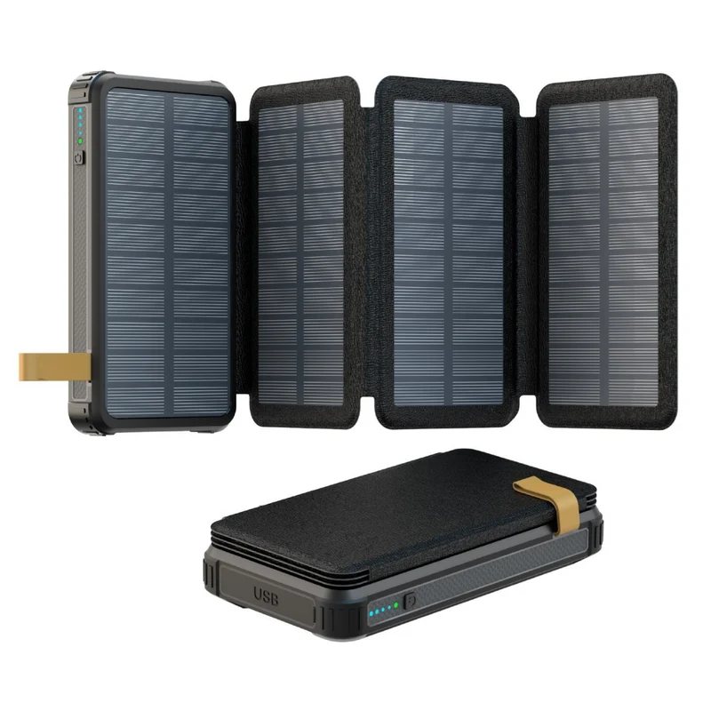 Solarbetriebene Powerbank mit Schnellladefunktion von Skanto