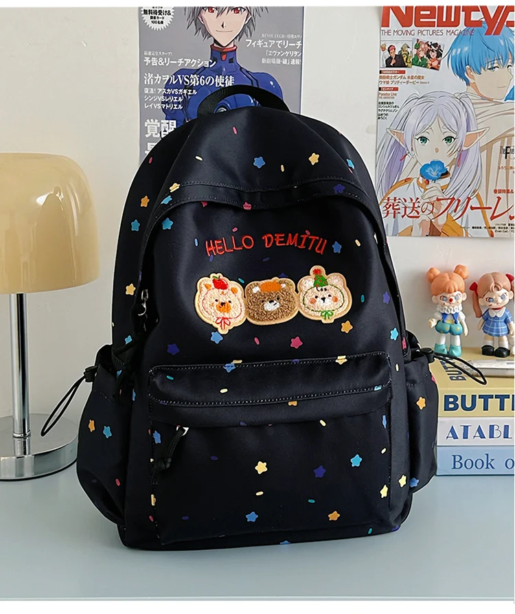 Verspielter Schulrucksack für Kinder im Cartoon-Stil