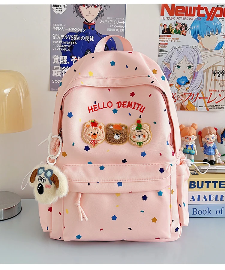 Verspielter Schulrucksack für Kinder im Cartoon-Stil