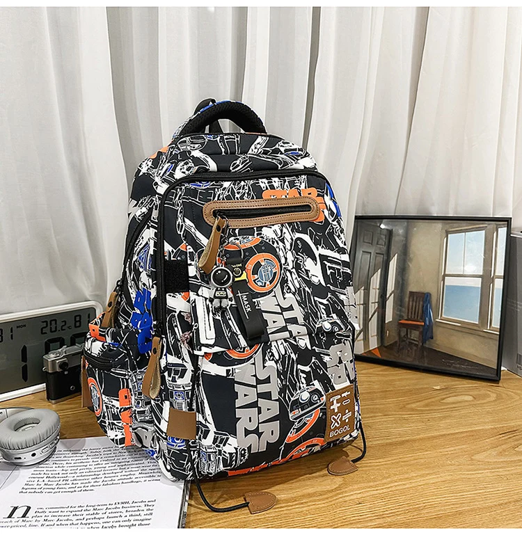 Schulrucksack mit Grafikdesign und hoher Kapazität
